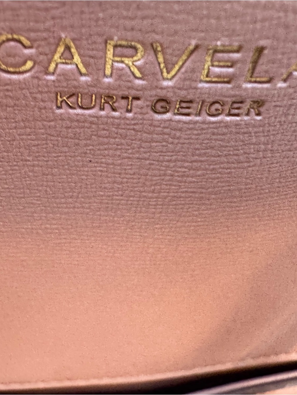 Carvela Kurt Geiger Mauve Pink Structured Satchel Crossbody Bag GUC - Picture 14 of 16